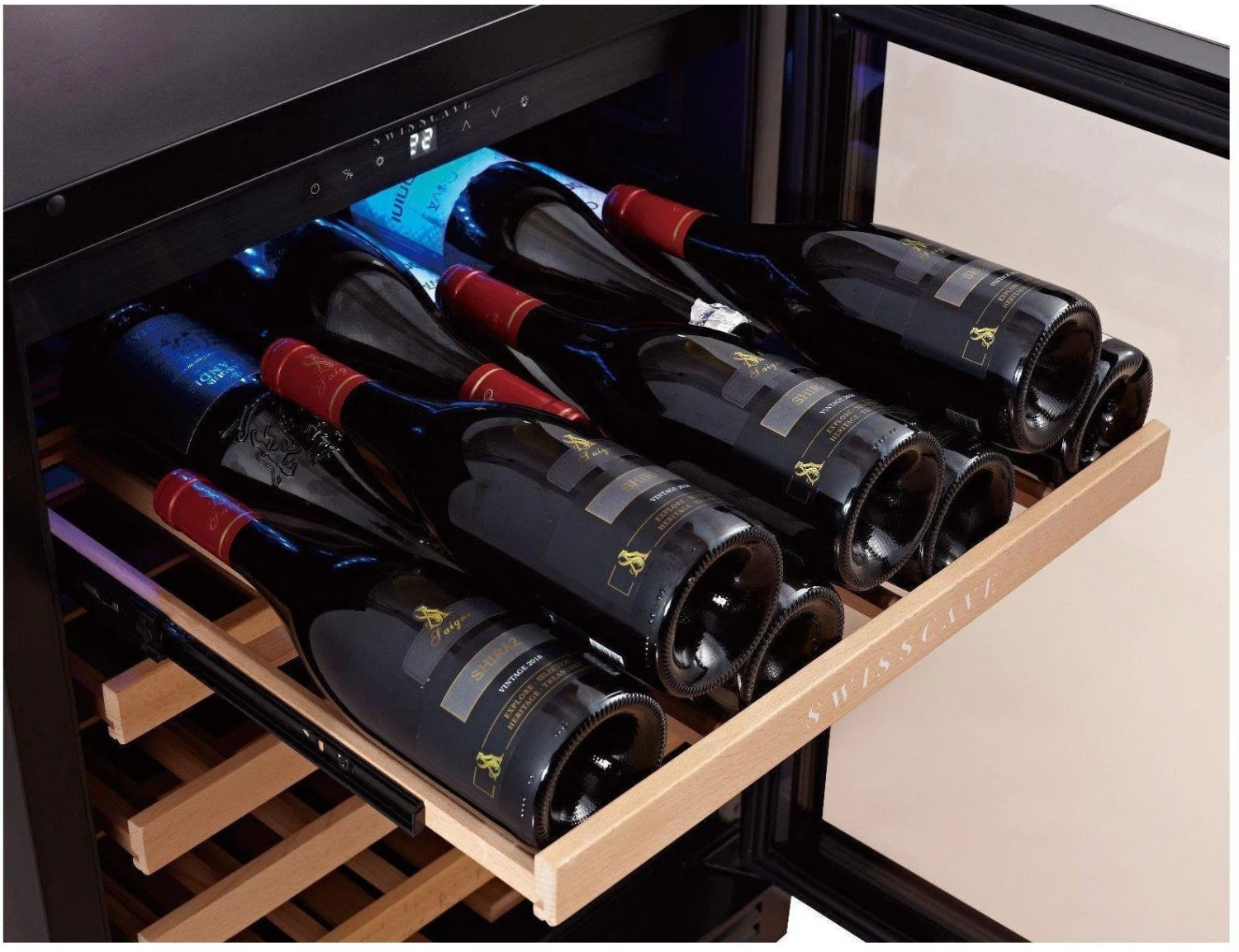 Swisscave Built In Wine Cooler - 600mm Black - WLB155F - Image 7