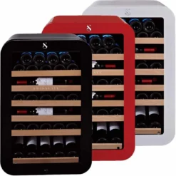 Swisscave Freestanding Wine Cooler - 540mm Black, White, Red - WL120F