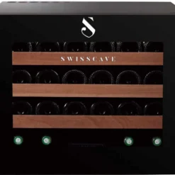 Swisscave Integrated Wine Fridge - 600mm Black - WLI-160F