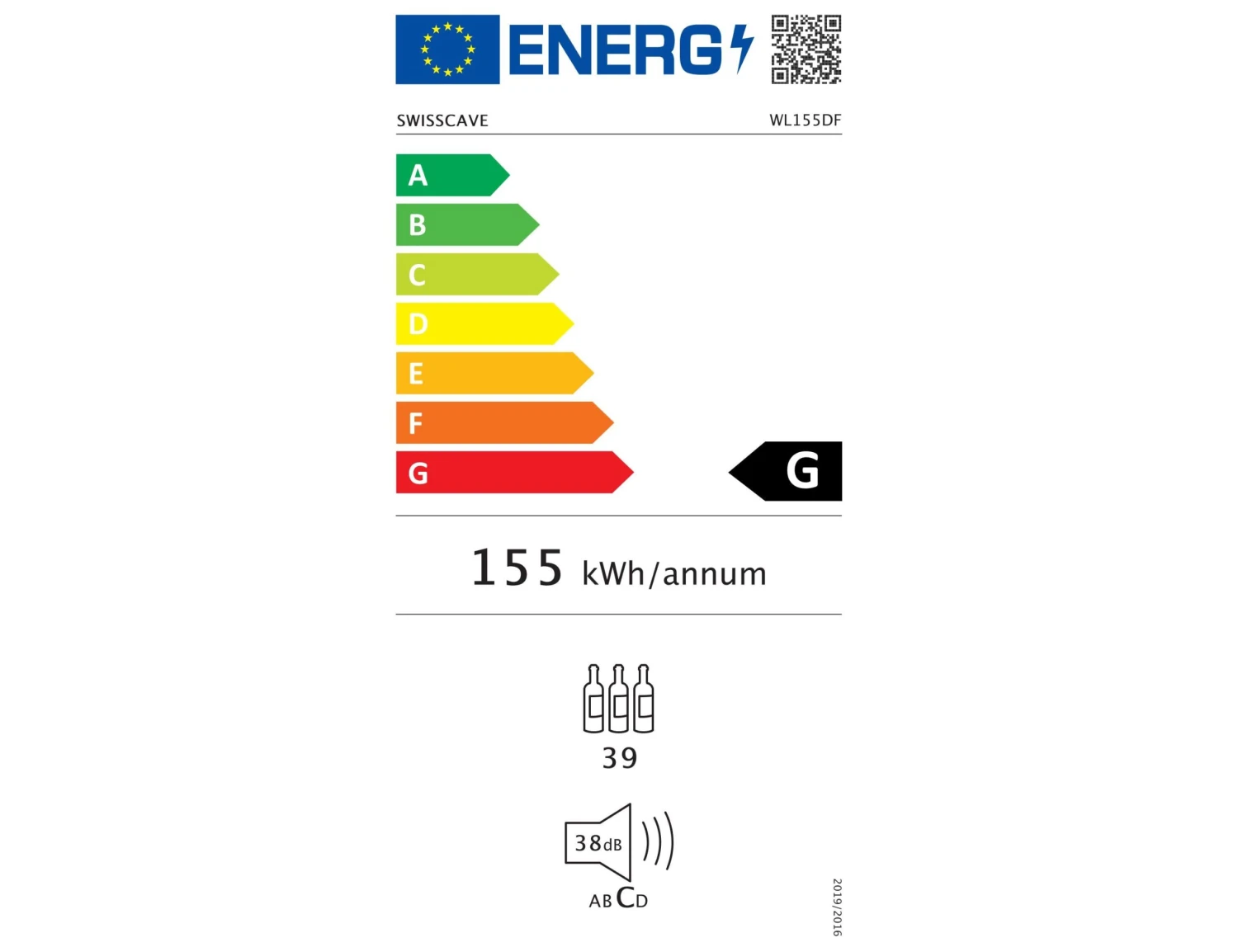 Swisscave Under Counter Wine Fridge - Dual Zone 600mm Black - WL155DF - Image 10