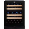 Swisscave Under Counter Wine Fridge - Dual Zone 600mm Black - WL155DF