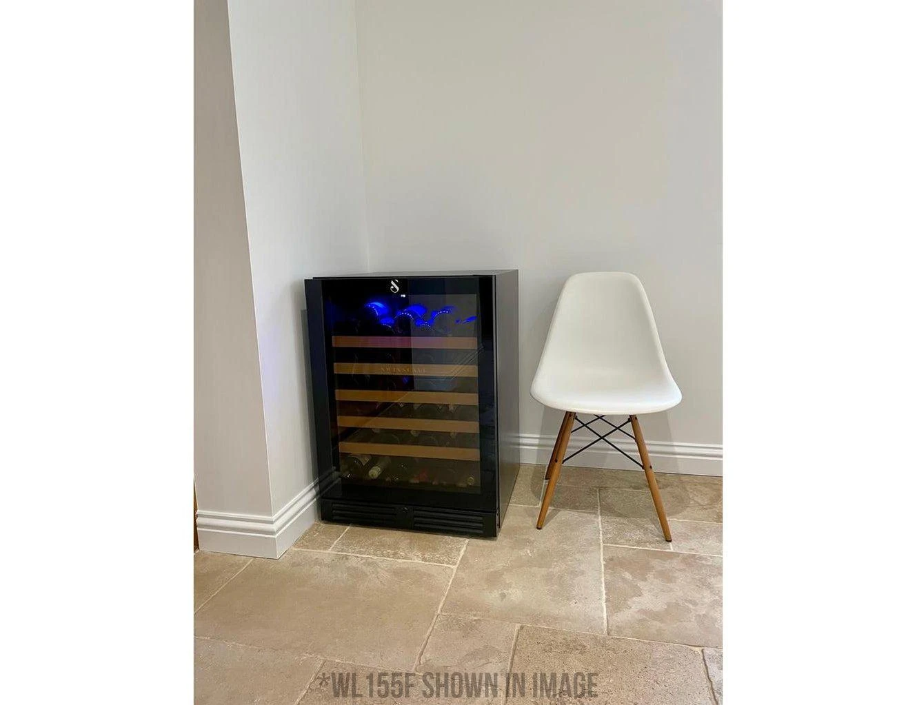 Swisscave Under Counter Wine Fridge - Dual Zone 600mm Black - WL155DF - Image 2