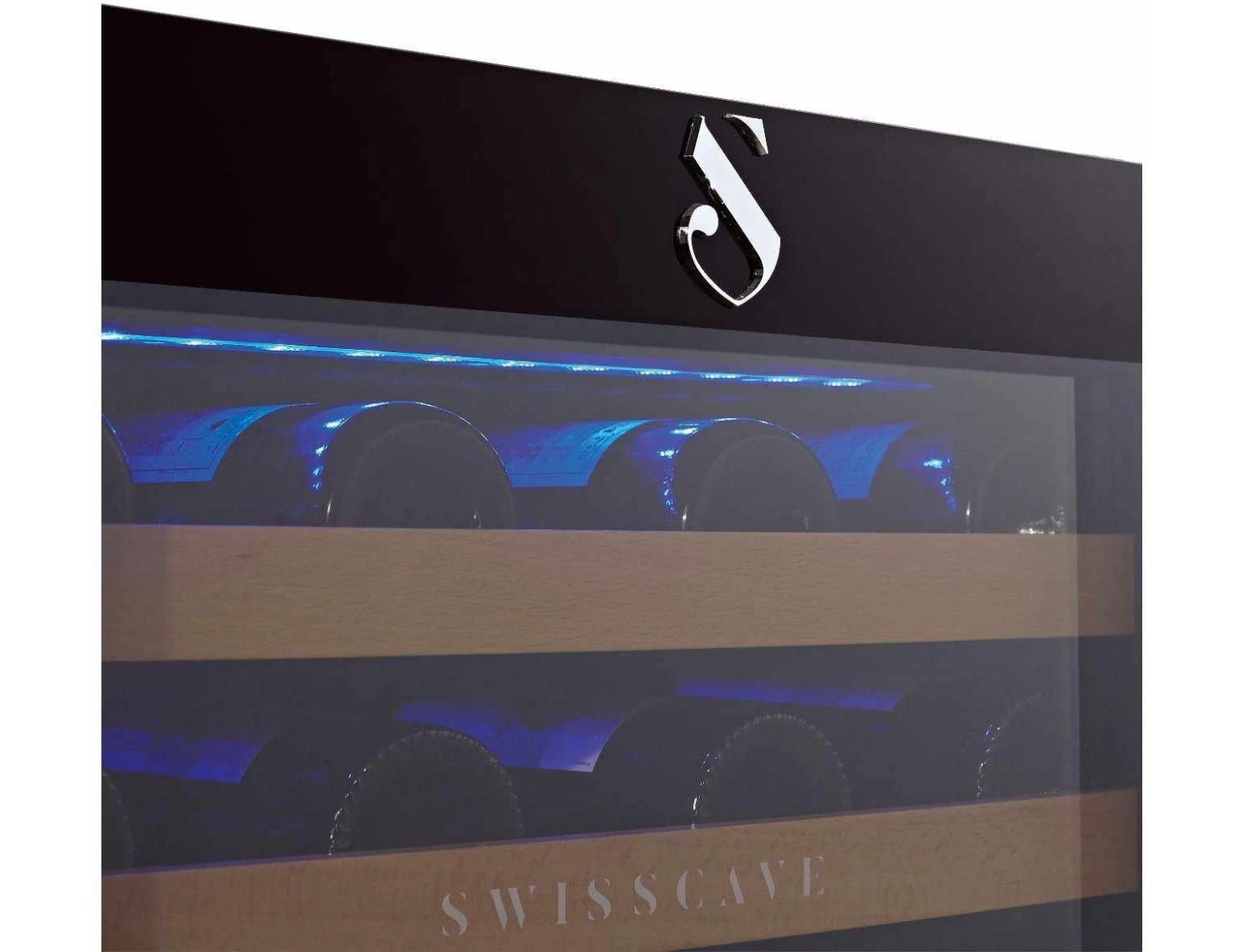 Swisscave Under Counter Wine Fridge - Dual Zone 600mm Black - WL155DF - Image 6