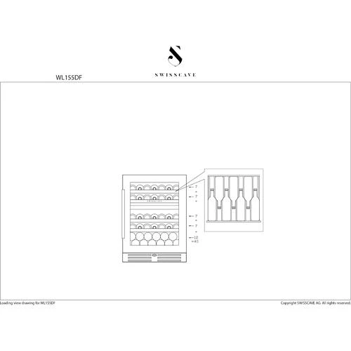Swisscave Under Counter Wine Fridge - Dual Zone 600mm Black - WL155DF - Image 9