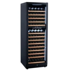VIN GARDE Freestanding Dual Zone Wine Cooler - 600mm Black - POMMARD 160