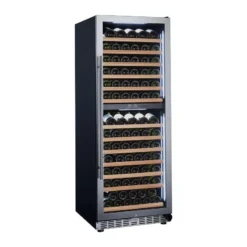 VIN GARDE Freestanding Stainless Steel Wine Fridge - Dual Zone 600mm - BEAUNE 149