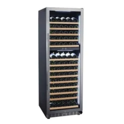 VIN GARDE Freestanding Wine Fridge - Dual Zone 600mm Stainless Steel - POMMARD 160
