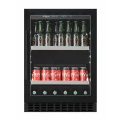 MQuvée Black Under Counter Drinks Fridge - 600mm Black - Beer Server 60