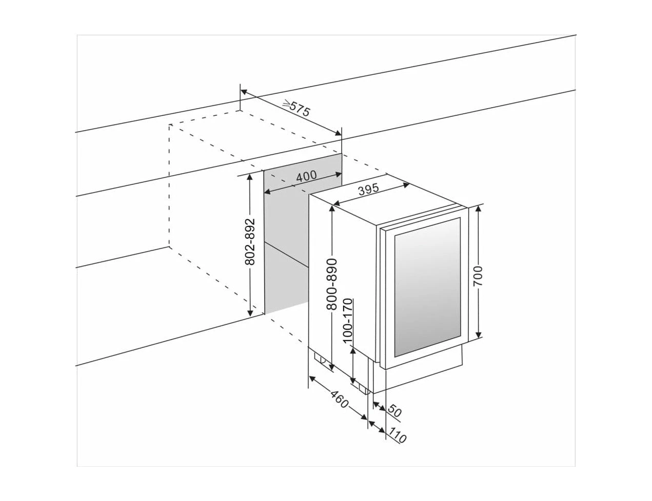 MQuvée Drinks Fridge - Built In 400mm Stainless Steel - Beer Server 40 - Image 5