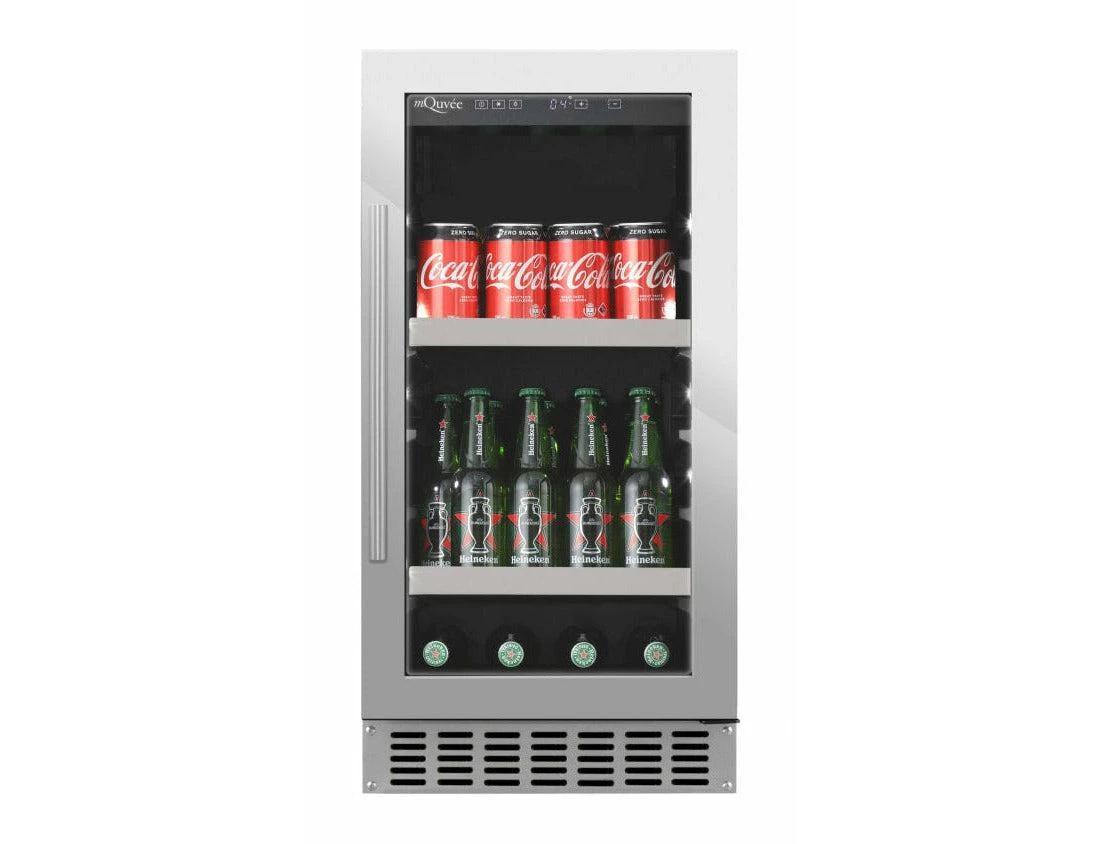 MQuvée Drinks Fridge - Built In 400mm Stainless Steel - Beer Server 40