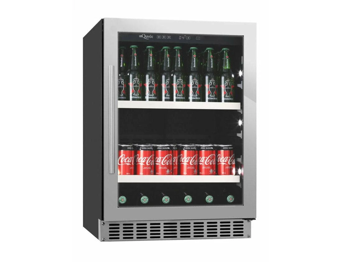 MQuvée Under Counter Drinks Fridge - 60cm Stainless Steel - Beer Server 60 - Image 2
