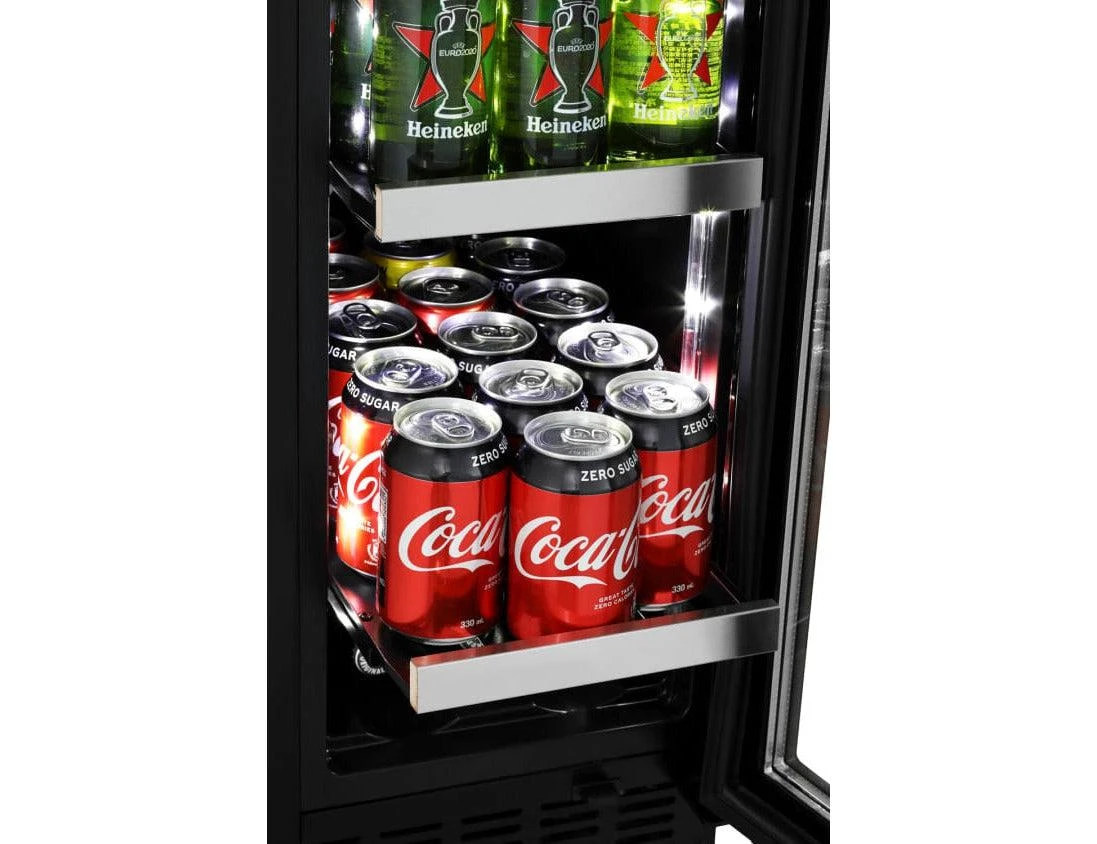 MQuvée Under Counter Drinks Fridge - 60cm Stainless Steel - Beer Server 60 - Image 4
