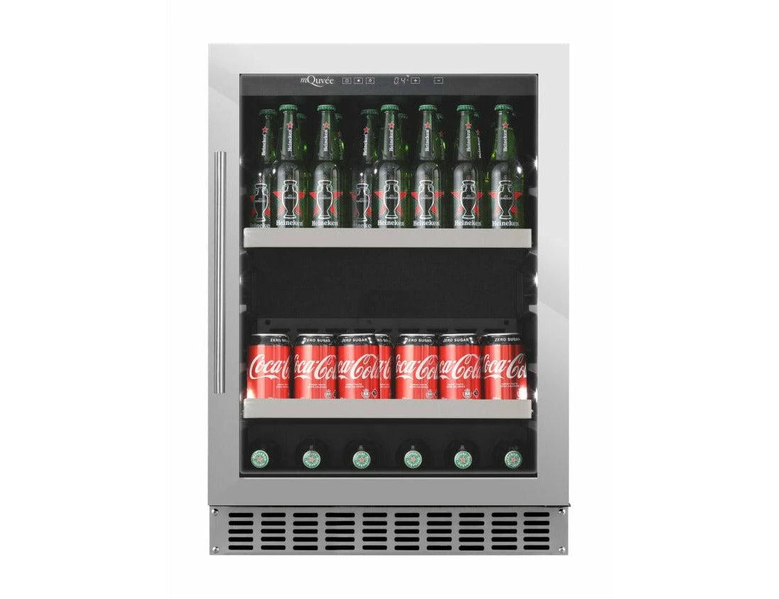 MQuvée Under Counter Drinks Fridge - 60cm Stainless Steel - Beer Server 60